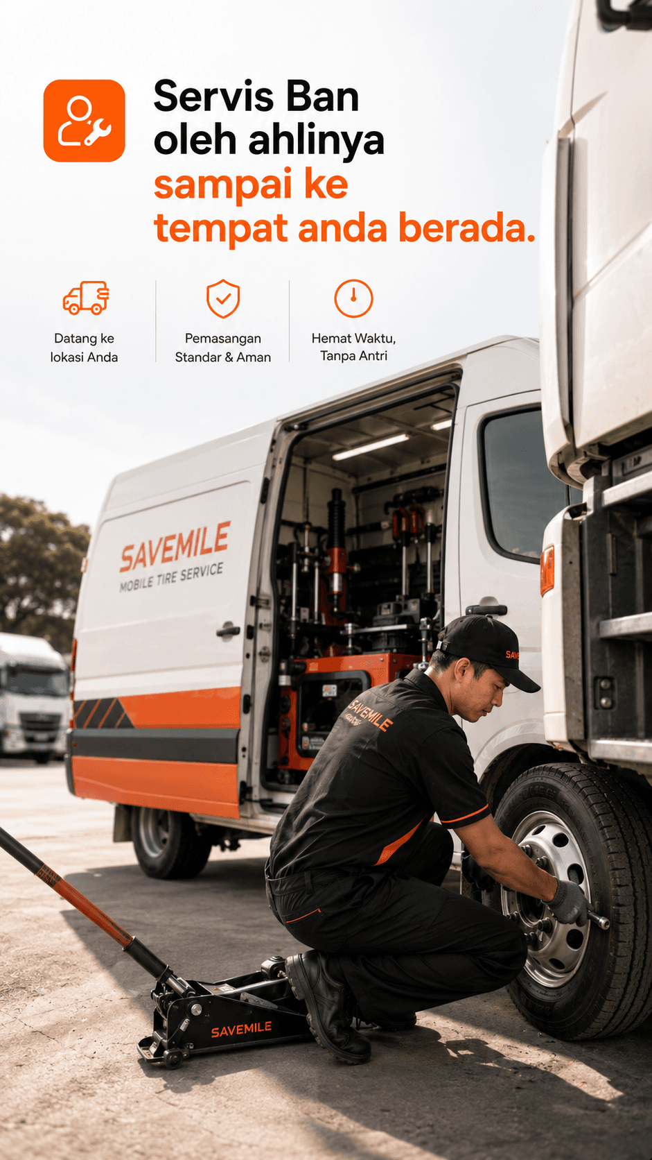 Servis Ban oleh ahlinya sampai ke tempat anda berada